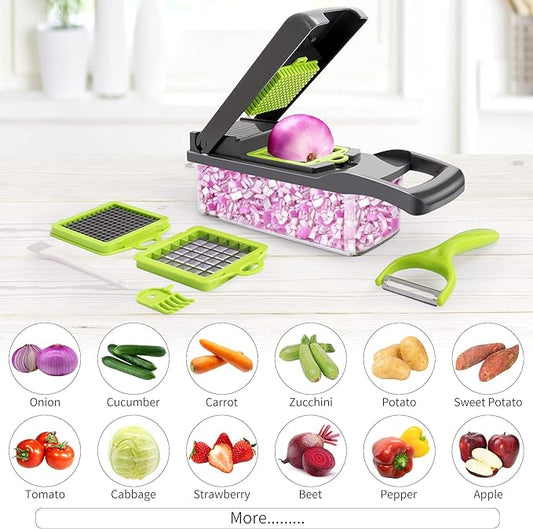 Picador De Verduras con 16 PCS