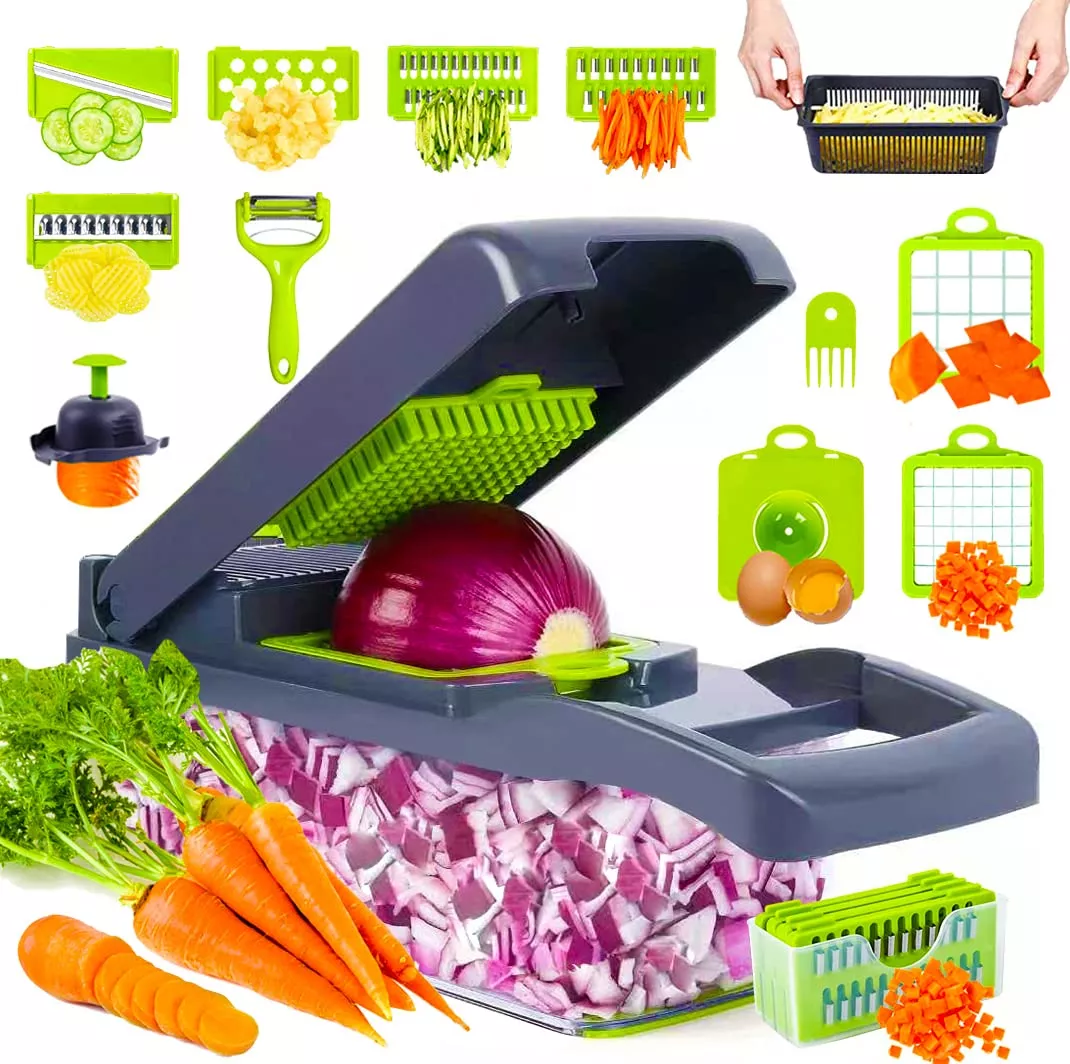 Picador De Verduras con 16 PCS