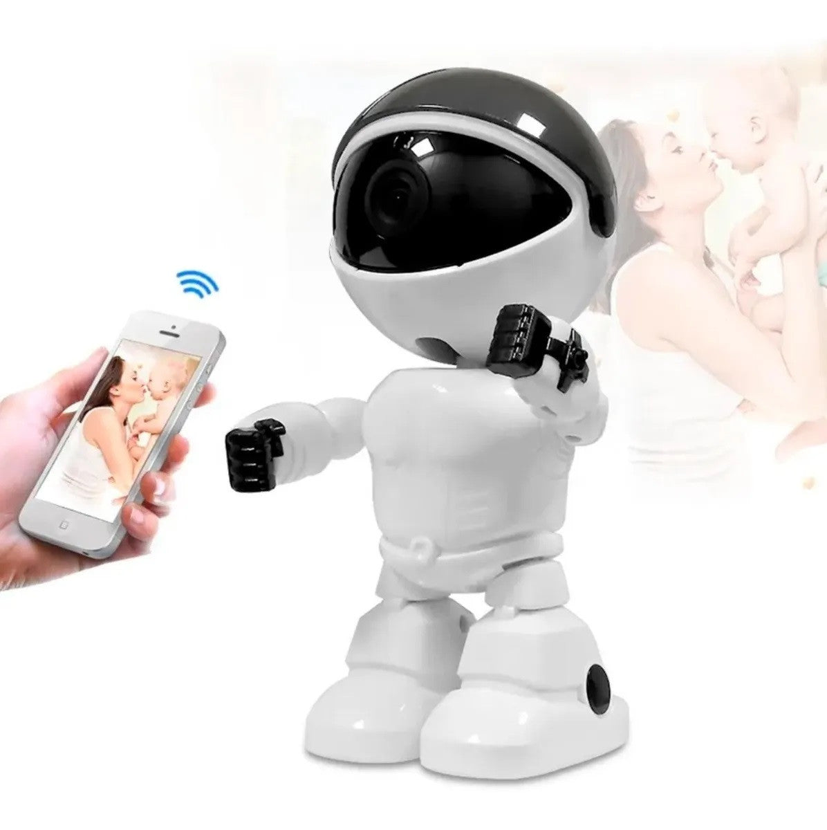 Cámara Ip Forma De Robot Visión Nocturna