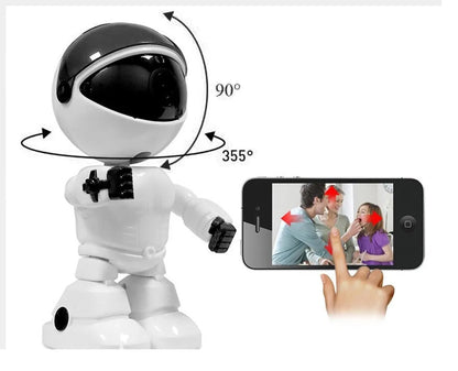 Cámara Ip Forma De Robot Visión Nocturna