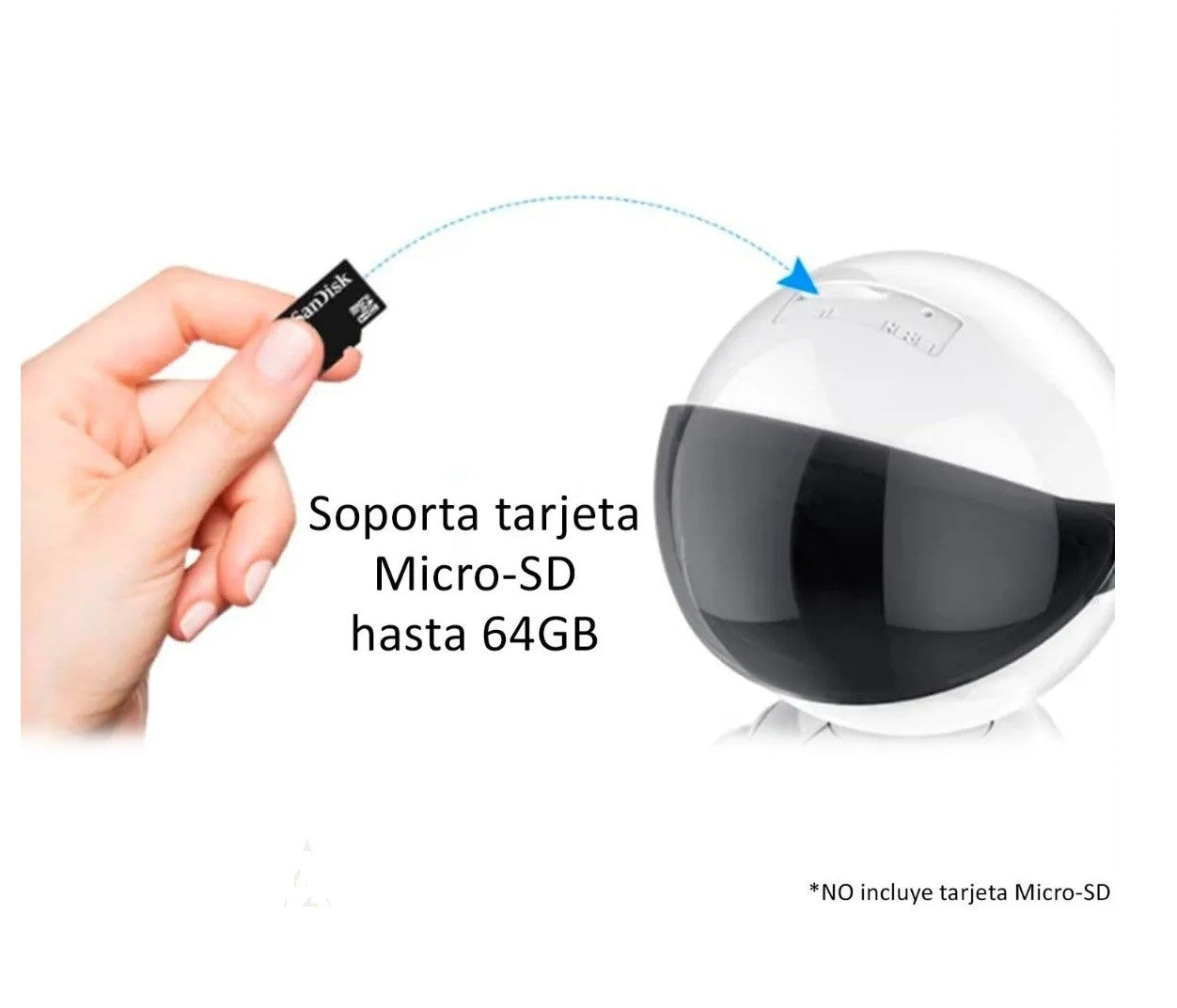 Cámara Ip Forma De Robot Visión Nocturna