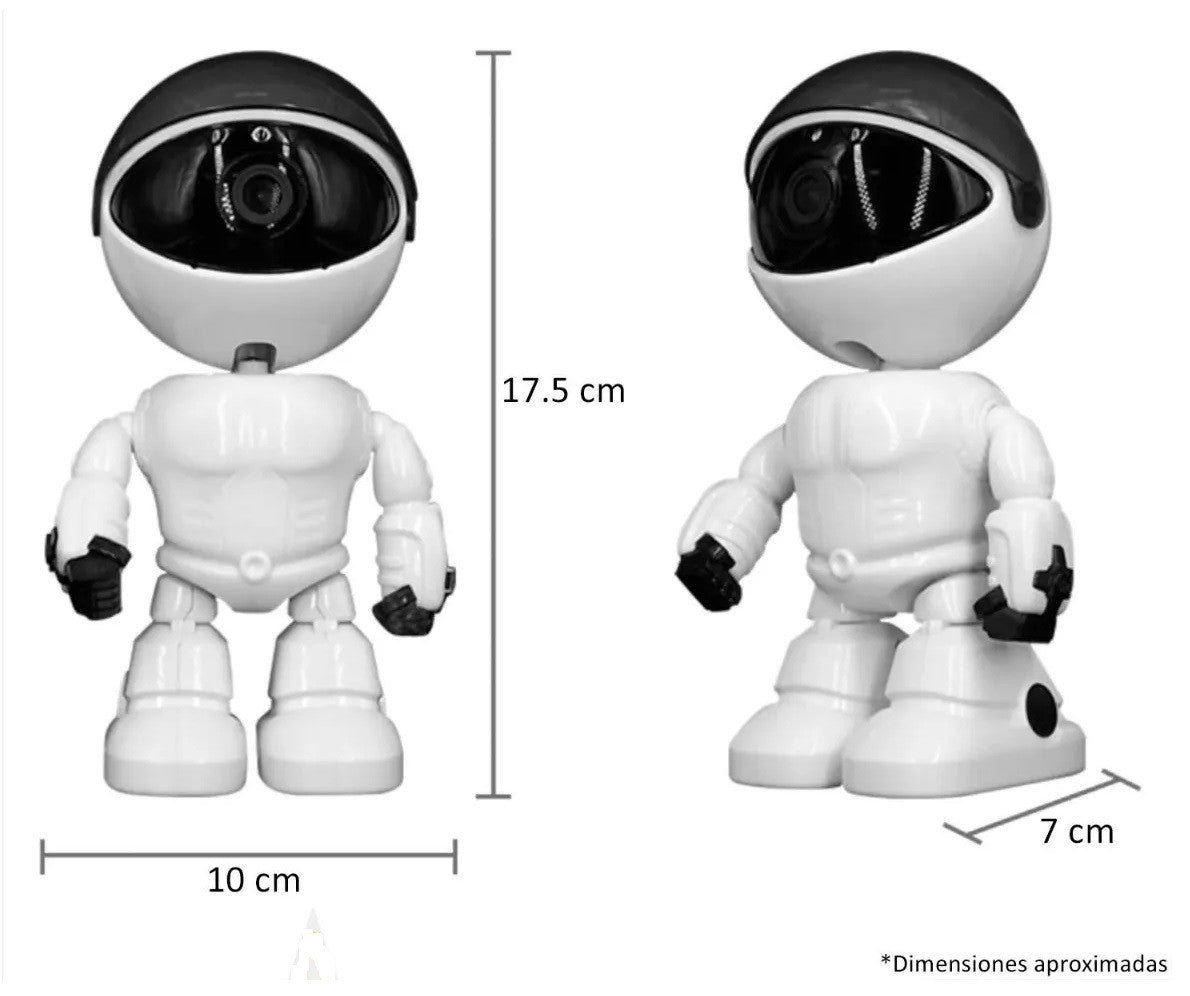 Cámara Ip Forma De Robot Visión Nocturna