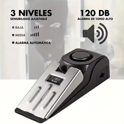 Guardian Wedge: Sistema antirrobo de seguridad para el Hogar o Hotel, 🚨Alarma de 120 dB.