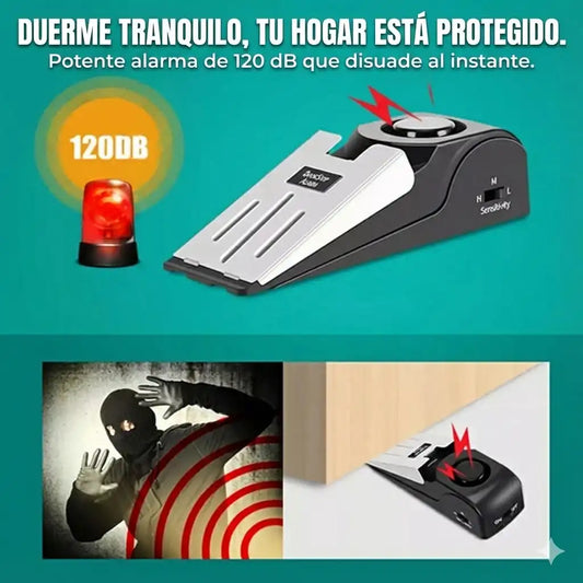 Guardian Wedge: Sistema antirrobo de seguridad para el Hogar o Hotel, 🚨Alarma de 120 dB.