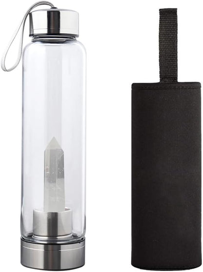 Botella De agua Con Cristal De Cuarzo