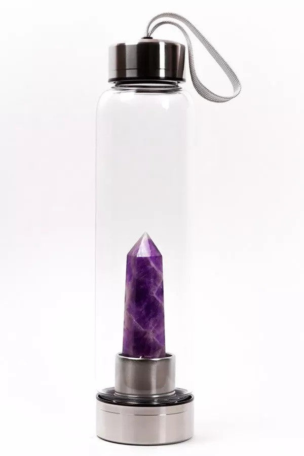 Botella De agua Con Cristal De Cuarzo