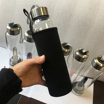 Botella De agua Con Cristal De Cuarzo