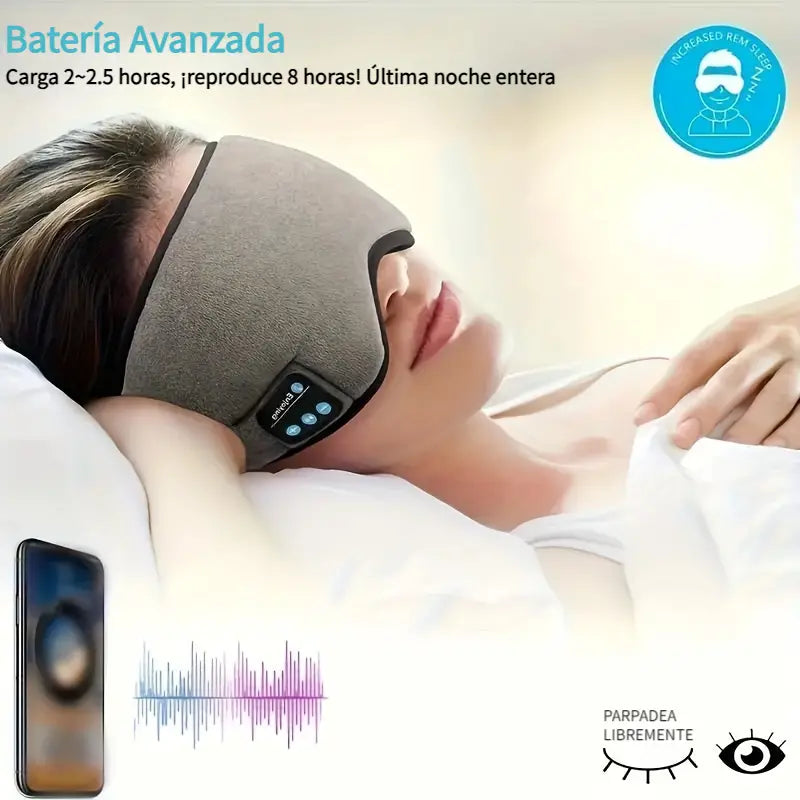 Antifaz bluetooth para un sueño profundo 💤